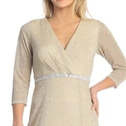 Celavie 6532-L Long Fitted Sheath Glitter Knit Dress V-Neckline(Celavie 6532 L Long Fitted Sheath Glitter Knit Dress V Neckline) -Discount Dress Shops 6532 LChampDetail