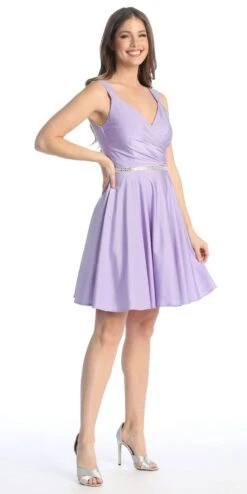 Celavie 6547-S Short V-Neckline Evening A-Line Dress(Celavie 6547 S Short V Neckline Evening A Line Dress) -Discount Dress Shops 6547 SLilac1 2e2554f0 4702 479e 861a c470c58b2c94