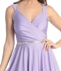 Celavie 6547-S Short V-Neckline Evening A-Line Dress(Celavie 6547 S Short V Neckline Evening A Line Dress) -Discount Dress Shops 6547 SLilacD d96febde 0648 41b5 8b55 eea973b1f515