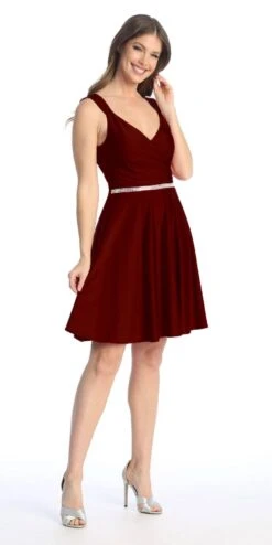 Celavie 6547-S Short V-Neckline Evening A-Line Dress(Celavie 6547 S Short V Neckline Evening A Line Dress) -Discount Dress Shops 6547 S burgundy 58bb910c 5691 4246 ab04 33eb95934341
