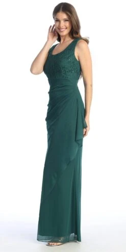 Celavie 6570-L Full Length Chiffon Lace Bodice Evening Dress With Bolero Jacket(Celavie 6570 L Full Length Chiffon Lace Bodice Evening Dress With Bolero Jacket) 25 Celavie 6570-L Full Length Chiffon Lace Bodice Evening Dress With Bolero Jacket(Celavie 6570 L Full Length Chiffon Lace Bodice Evening Dress With Bolero Jacket) -Discount Dress Shops 6570 LHGreen5