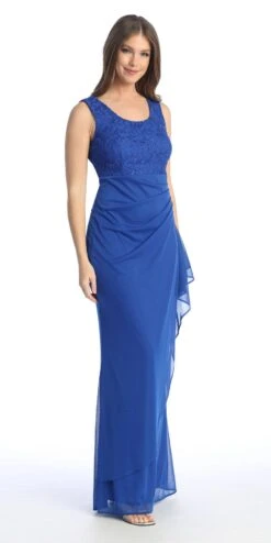 Celavie 6570-L Full Length Chiffon Lace Bodice Evening Dress With Bolero Jacket(Celavie 6570 L Full Length Chiffon Lace Bodice Evening Dress With Bolero Jacket) 36 Celavie 6570-L Full Length Chiffon Lace Bodice Evening Dress With Bolero Jacket(Celavie 6570 L Full Length Chiffon Lace Bodice Evening Dress With Bolero Jacket) -Discount Dress Shops 6570 LRoyal5