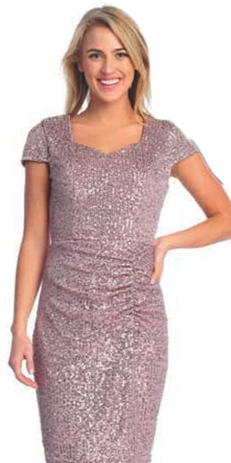 Celavie 6575-L Long Sheath Fitted Sequin Gown Short Sleeves(Celavie 6575 L Long Sheath Fitted Sequin Gown Short Sleeves) 14 Celavie 6575-L Long Sheath Fitted Sequin Gown Short Sleeves(Celavie 6575 L Long Sheath Fitted Sequin Gown Short Sleeves) - Image 14