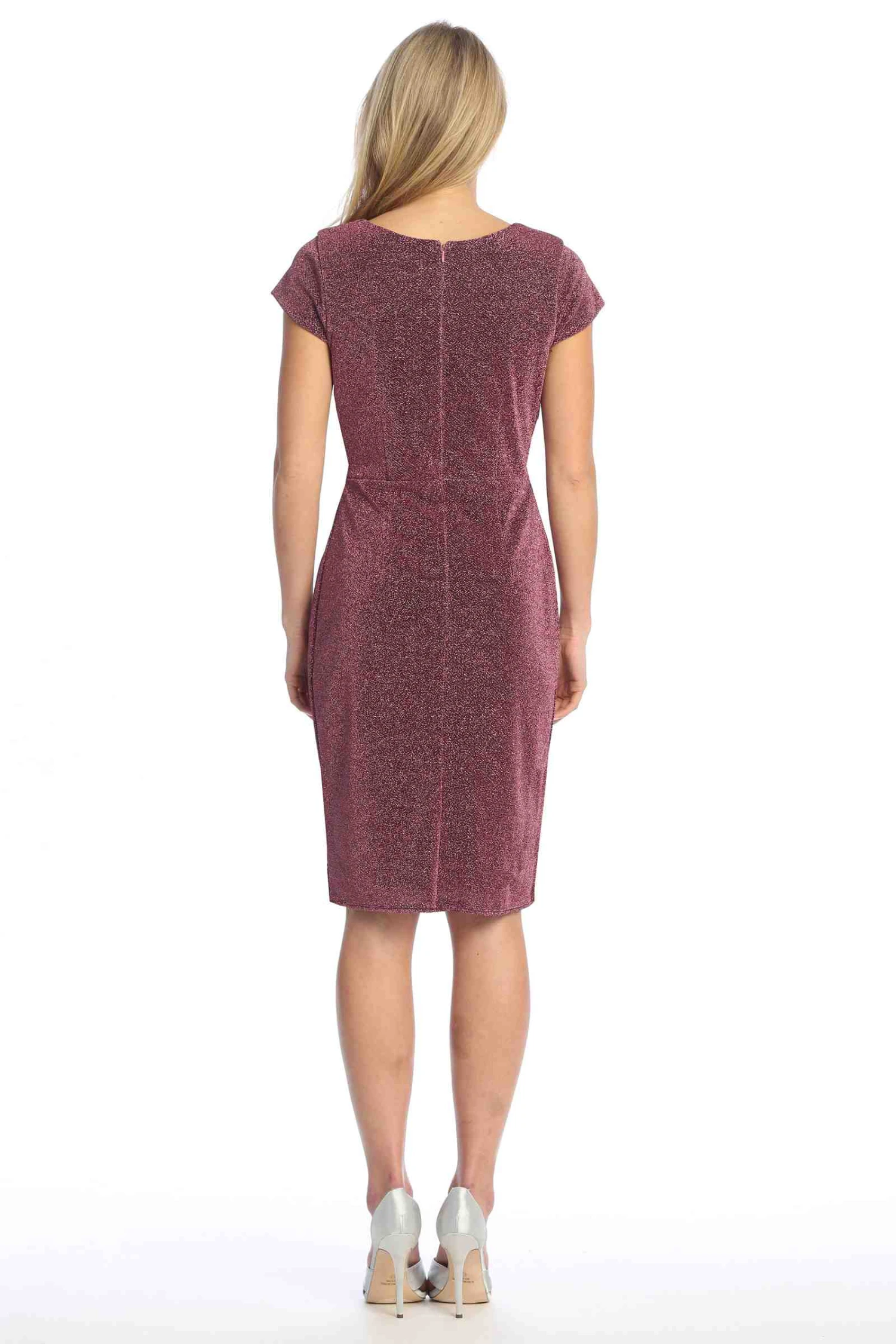 Celavie 6587-S Dress Cap Sleeves V-Neckline Knee Length Dress(Celavie 6587 S Dress Cap Sleeves V Neckline Knee Length Dress) 7 Celavie 6587-S Dress Cap Sleeves V-Neckline Knee Length Dress(Celavie 6587 S Dress Cap Sleeves V Neckline Knee Length Dress) - Image 7