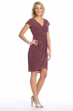 Celavie 6587-S Dress Cap Sleeves V-Neckline Knee Length Dress(Celavie 6587 S Dress Cap Sleeves V Neckline Knee Length Dress) 19 Celavie 6587-S Dress Cap Sleeves V-Neckline Knee Length Dress(Celavie 6587 S Dress Cap Sleeves V Neckline Knee Length Dress) -Discount Dress Shops 6587 SMauveRight