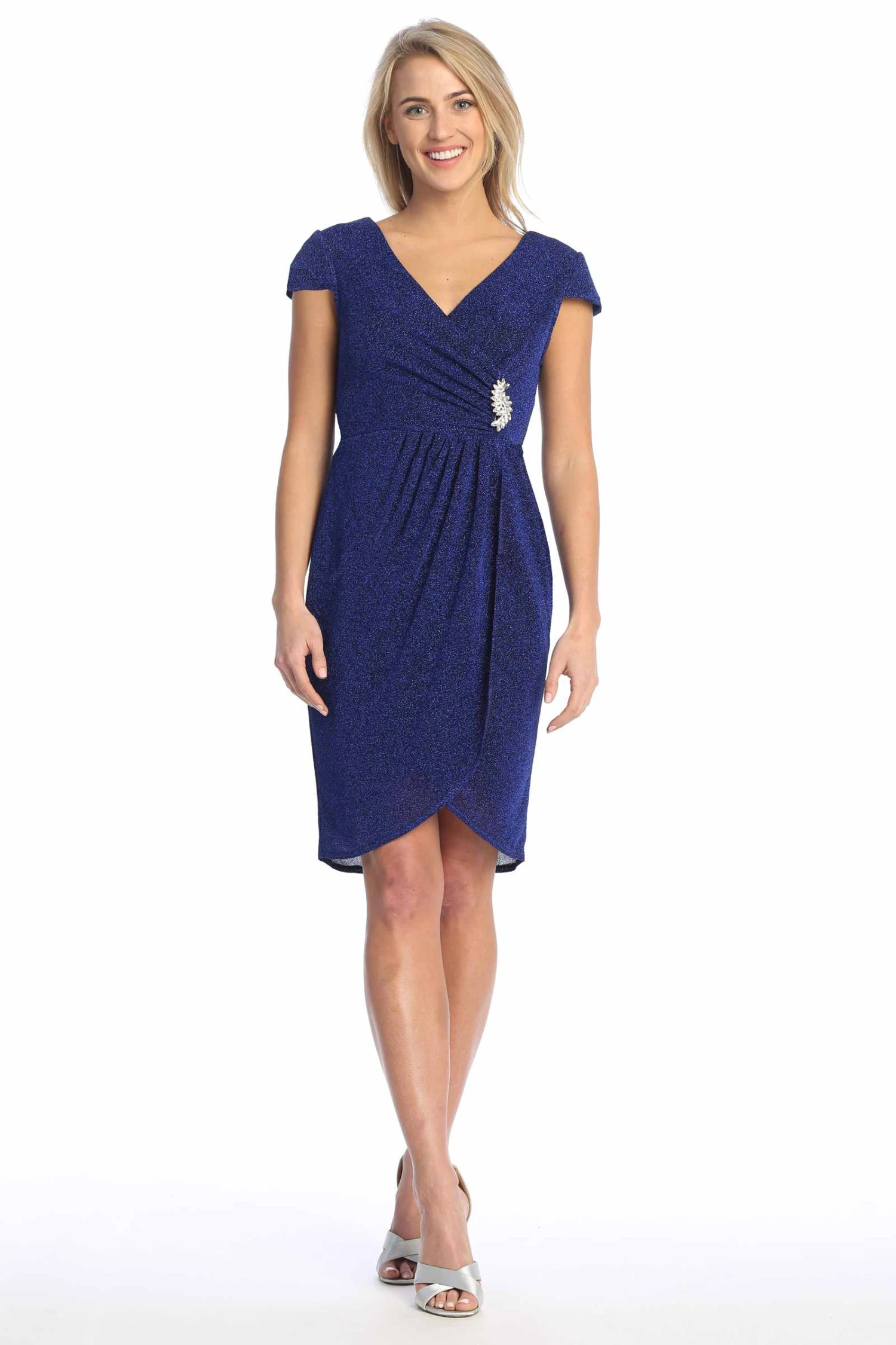 Celavie 6587-S Dress Cap Sleeves V-Neckline Knee Length Dress(Celavie 6587 S Dress Cap Sleeves V Neckline Knee Length Dress) 1 Celavie 6587-S Dress Cap Sleeves V-Neckline Knee Length Dress(Celavie 6587 S Dress Cap Sleeves V Neckline Knee Length Dress)