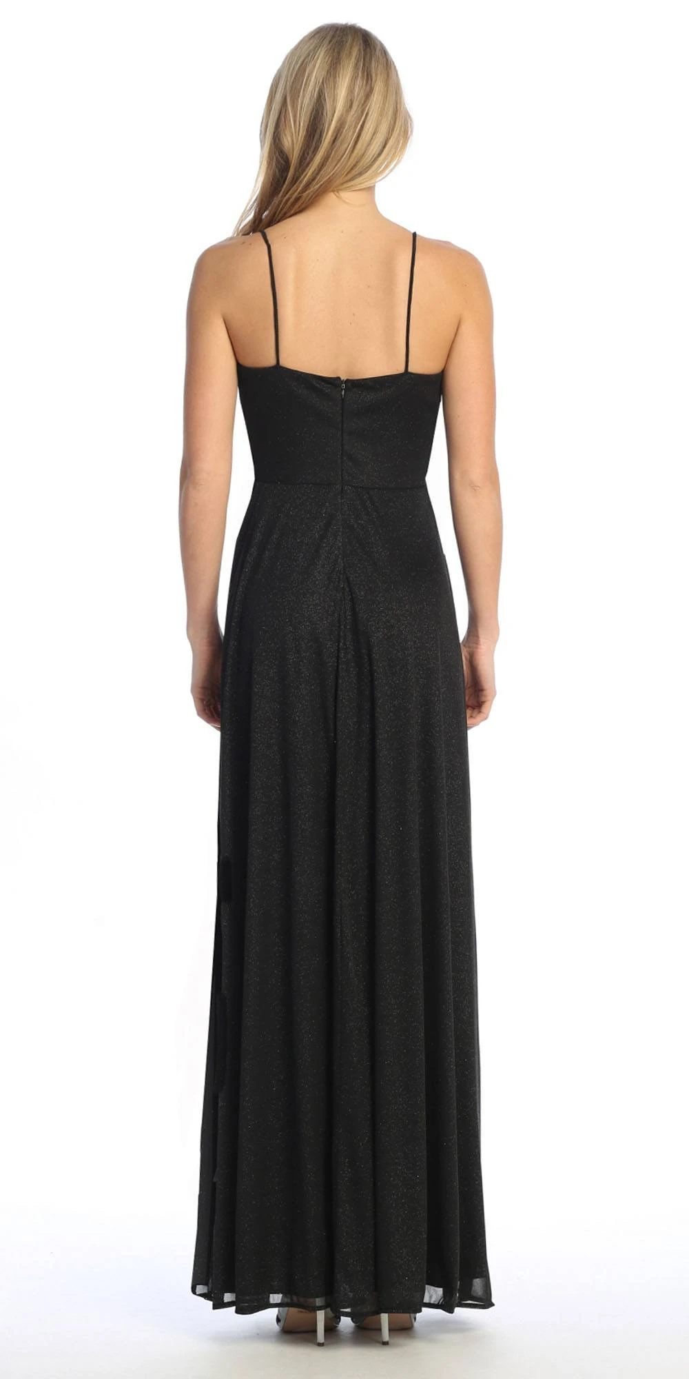 Celavie 6608-L Long A-Line Corset Bodice Cowl Sweetheart Slit Gown(Celavie 6608 L Long A Line Corset Bodice Cowl Sweetheart Slit Gown) 2 Celavie 6608-L Long A-Line Corset Bodice Cowl Sweetheart Slit Gown(Celavie 6608 L Long A Line Corset Bodice Cowl Sweetheart Slit Gown) - Image 2