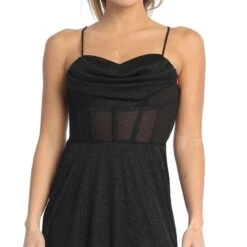 Celavie 6608-L Long A-Line Corset Bodice Cowl Sweetheart Slit Gown(Celavie 6608 L Long A Line Corset Bodice Cowl Sweetheart Slit Gown) 15 Celavie 6608-L Long A-Line Corset Bodice Cowl Sweetheart Slit Gown(Celavie 6608 L Long A Line Corset Bodice Cowl Sweetheart Slit Gown) -Discount Dress Shops 6608 LBlackDetail