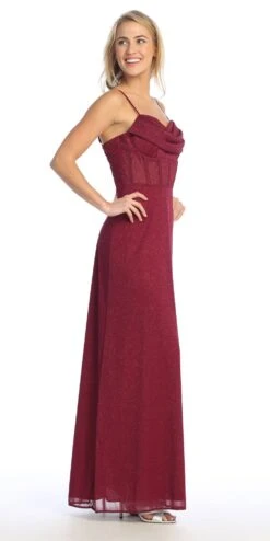 Celavie 6608-L Long A-Line Corset Bodice Cowl Sweetheart Slit Gown(Celavie 6608 L Long A Line Corset Bodice Cowl Sweetheart Slit Gown) 21 Celavie 6608-L Long A-Line Corset Bodice Cowl Sweetheart Slit Gown(Celavie 6608 L Long A Line Corset Bodice Cowl Sweetheart Slit Gown) -Discount Dress Shops 6608 LBurgRight