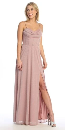 Celavie 6608-L Long A-Line Corset Bodice Cowl Sweetheart Slit Gown(Celavie 6608 L Long A Line Corset Bodice Cowl Sweetheart Slit Gown) 25 Celavie 6608-L Long A-Line Corset Bodice Cowl Sweetheart Slit Gown(Celavie 6608 L Long A Line Corset Bodice Cowl Sweetheart Slit Gown) -Discount Dress Shops 6608 LMauve