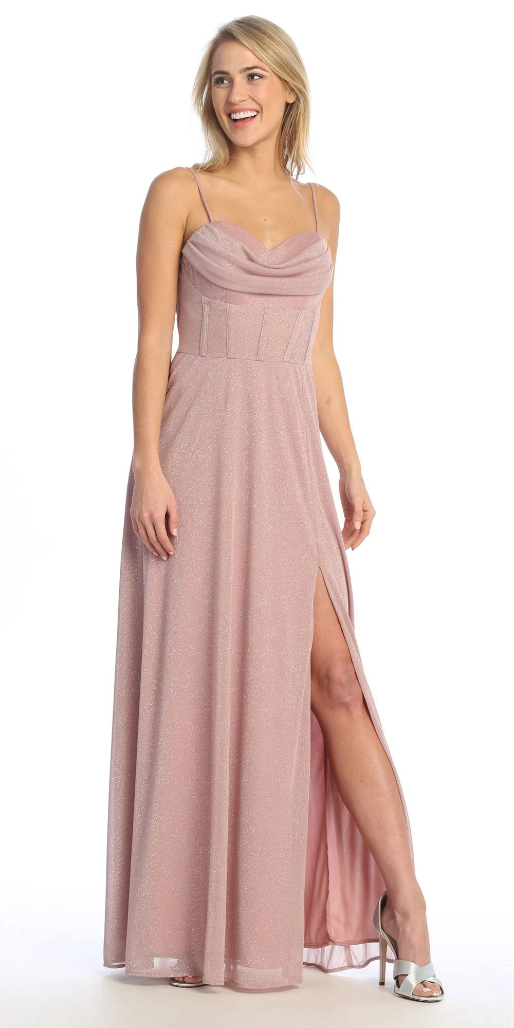 Celavie 6608-L Long A-Line Corset Bodice Cowl Sweetheart Slit Gown(Celavie 6608 L Long A Line Corset Bodice Cowl Sweetheart Slit Gown) 13 Celavie 6608-L Long A-Line Corset Bodice Cowl Sweetheart Slit Gown(Celavie 6608 L Long A Line Corset Bodice Cowl Sweetheart Slit Gown) - Image 13