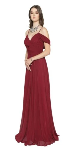 Juliet 676 Cold-Shoulder Formal A-line Dress(Floor Length Navy Blue Cold Shoulder Semi Formal A Line Dress) -Discount Dress Shops 676 juliet burgundy c087ca13 078a 4818 8dc9 7f8d4ae978f7