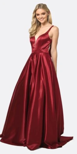 Juliet 691 Floor Length Dress A-Line Cut-Out Bow Back(Floor Length Blush Prom Dress A Line Cut Out Bow Back) -Discount Dress Shops 691 juliet burgundy 5b4bda86 52bc 4db6 af2e adb4332117c6