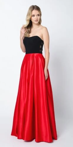Juliet 694 Floor-Length Two-Tone Sweetheart Ball Gown(Floor Length Two Tone Black Green Sweetheart Ball Gown Style Prom Dress) -Discount Dress Shops 694 juliet red side e7f2c5f6 cb3b 4d87 b117 3766df4c05ff