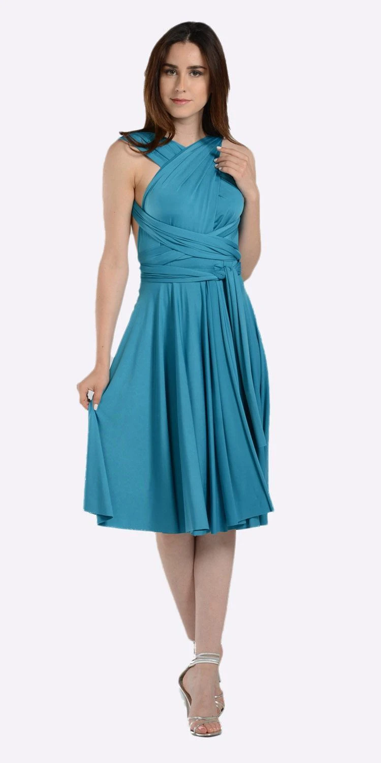 Poly USA | Ed Young 7020 Short Convertible Jersey Dress 20 Different Looks(Short Convertible Jersey Dress Burgundy 20 Different Looks) 8 Poly USA | Ed Young 7020 Short Convertible Jersey Dress 20 Different Looks(Short Convertible Jersey Dress Burgundy 20 Different Looks) - Image 8