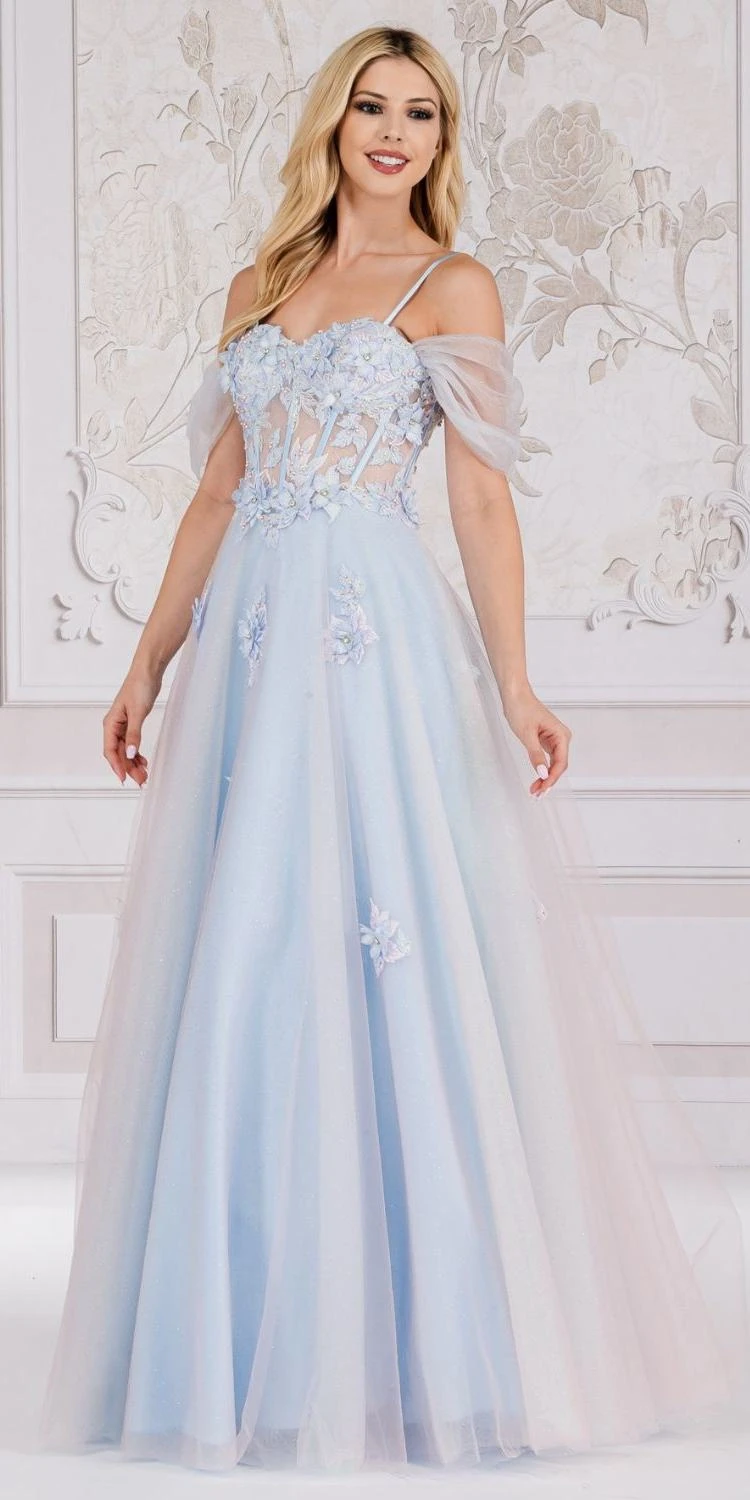 Amelia Couture 7044 Long A-Line Two Tone Tulle Skirt Cold Shoulder Gown(Amelia Couture 7044 Long A Line Two Tone Tulle Skirt Cold Shoulder Gown) 1 Amelia Couture 7044 Long A-Line Two Tone Tulle Skirt Cold Shoulder Gown(Amelia Couture 7044 Long A Line Two Tone Tulle Skirt Cold Shoulder Gown)