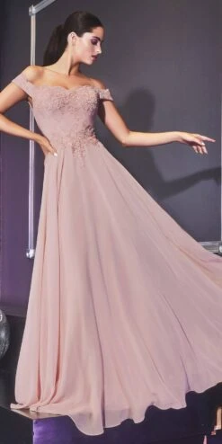 Cinderella Divine 7258W Off The Shoulder LongGown(Cinderella Divine 7258 Off White Off The Shoulder Long Bridesmaid Gown) -Discount Dress Shops 7258 cinderella divine mauve c3d1b251 aa7a 4c55 8b7d 4fdfd00305af