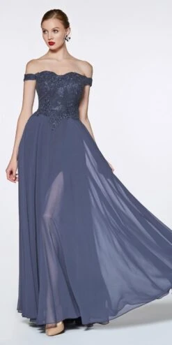 Cinderella Divine 7258W Off The Shoulder LongGown(Cinderella Divine 7258 Off White Off The Shoulder Long Bridesmaid Gown) -Discount Dress Shops 7258 cinderella divine smokey blue 9746768b 36fa 438c abcb 67bf9aa25f13