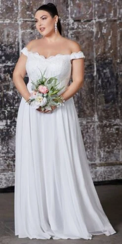 Cinderella Divine 7258W Off The Shoulder LongGown(Cinderella Divine 7258 Off White Off The Shoulder Long Bridesmaid Gown) -Discount Dress Shops 7258 cinderella divine white plus 161b3c8e 169f 4ac1 ba12 fbb0d947f8dd