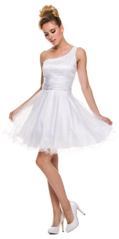 Juliet 733 One Shoulder Short Dress Sparkly Sequins Glitter Tulle Skirt(One Shoulder Jade Short Dress Sparkly Sequins Glitter Tulle Skirt) -Discount Dress Shops 733 juliet dress white 0b7f8e6f bc1d 4764 a6e6 84e4d3df38f9