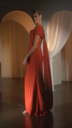 Ladivine 7433 Dress Versatile Tie Chiffon Strapless Bridesmaid Dress(Ladivine 7433 Dress Versatile Tie Chiffon Strapless Bridesmaid Dress) -Discount Dress Shops 7433 LADIVINE SIENNA SIDE