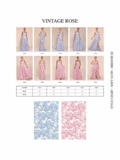 Ladivine 7445 Dress Strapless Floral Printed Fitted Soft Satin Dress(Ladivine 7445 Dress Strapless Floral Printed Fitted Soft Satin Dress) -Discount Dress Shops 7445 floral print comparison chart 1