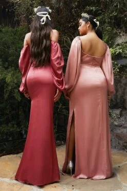 Cinderella Divine 7482 Long Sleeve Off The Shoulder Soft Satin Fitted Dress(Cinderella Divine 7482 Plus Size Long Sleeve Off The Shoulder Soft Satin Fitted Dress) -Discount Dress Shops 7482 cinderella divine back 593b7b27 8cfe 4435 bc14 7c2bd9c71aaa