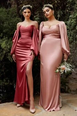 Cinderella Divine 7482 Long Sleeve Off The Shoulder Soft Satin Fitted Dress(Cinderella Divine 7482 Plus Size Long Sleeve Off The Shoulder Soft Satin Fitted Dress) -Discount Dress Shops 7482 cinderella divine rose gold plus dc6a9625 c129 454a 82d4 684bf047c106
