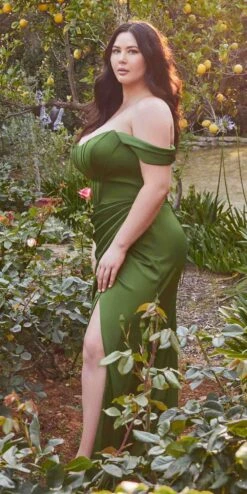 Cinderella Divine 7484C Plus Size Off The Shoulder Corset Satin Formal Gown(Plus Size Off The Shoulder Corset Satin Formal Gown By Cinderella Divine 7484) 38 Cinderella Divine 7484C Plus Size Off The Shoulder Corset Satin Formal Gown(Plus Size Off The Shoulder Corset Satin Formal Gown By Cinderella Divine 7484) -Discount Dress Shops 7484C olive3