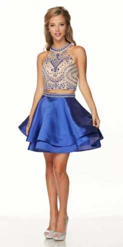 Juliet 777 Two-Piece Short Dress Halter Embellished Bodice(Two Piece Short Prom Dress Halter Embellished Bodice Black) 16 Juliet 777 Two-Piece Short Dress Halter Embellished Bodice(Two Piece Short Prom Dress Halter Embellished Bodice Black) -Discount Dress Shops 777 juliet dress royal blue abb94318 17da 4194 9191 5eb9ba5d373a