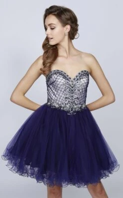 Juliet 778 Sweetheart Neckline Corset Back Dress(Juliet 778 Gold Sweetheart Neckline Corset Back Homecoming Dress) -Discount Dress Shops 778 juliet navy blue zoom 1081c6d9 ba6b 4014 b4c4 1d634063700f