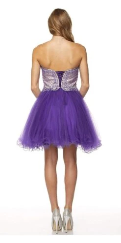 Juliet 778 Sweetheart Neckline Corset Back Dress(Juliet 778 Gold Sweetheart Neckline Corset Back Homecoming Dress) -Discount Dress Shops 778 juliet purple back 2e7d0d4c 5bd3 4fad 864a 71d159d095bf