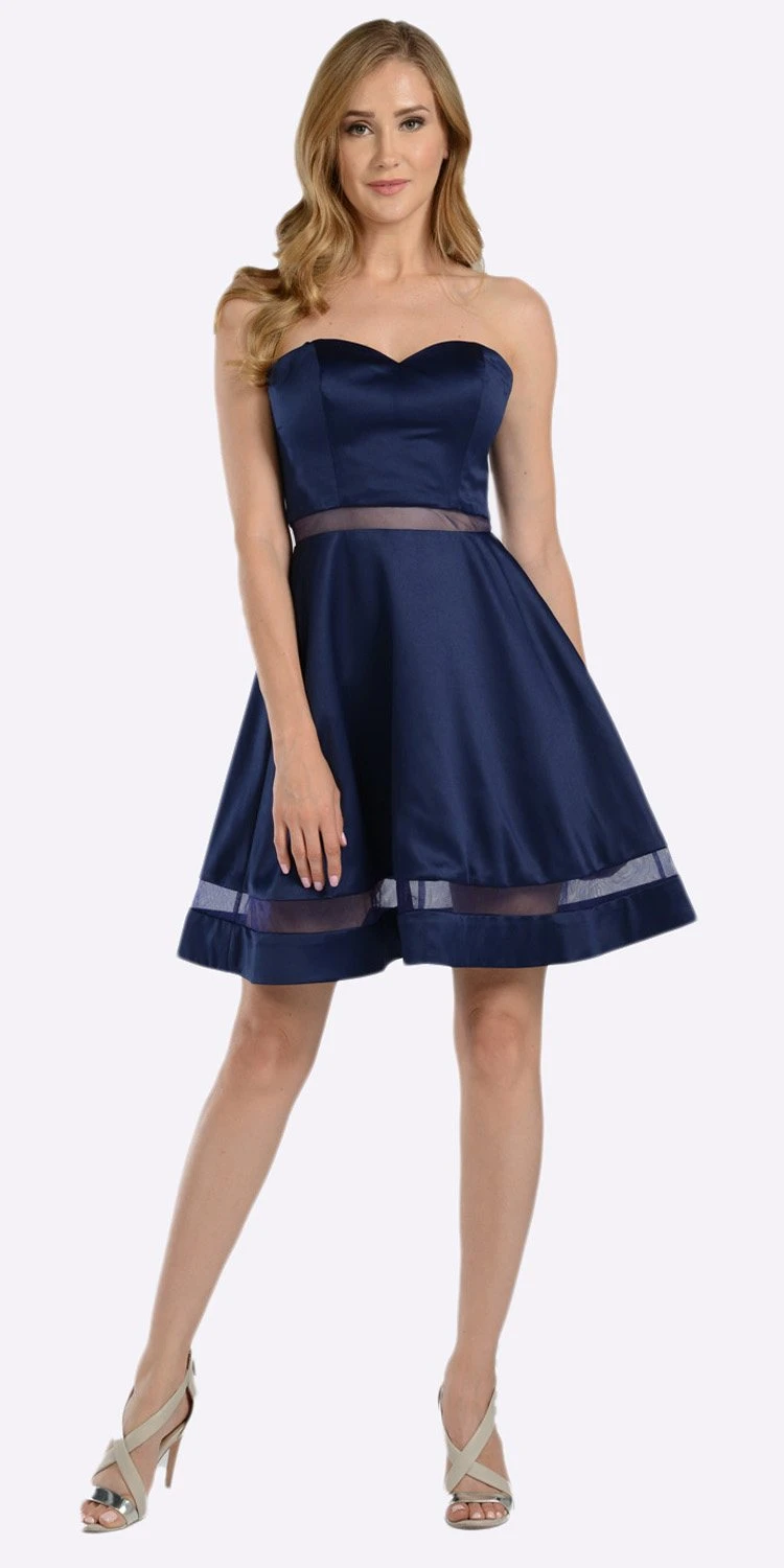 Poly USA | Ed Young 7990 A-line Strapless Dress Sweetheart Neckline(A Line Strapless Homecoming Dress Sweetheart Neckline Red) 5 Poly USA | Ed Young 7990 A-line Strapless Dress Sweetheart Neckline(A Line Strapless Homecoming Dress Sweetheart Neckline Red) - Image 5