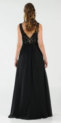 Poly USA | Ed Young 8012 V-Neck Long Dress Empire Appliqued Bodice(Burgundy V Neck Long Formal Dress Empire Waist Appliqued Bodice) 20 Poly USA | Ed Young 8012 V-Neck Long Dress Empire Appliqued Bodice(Burgundy V Neck Long Formal Dress Empire Waist Appliqued Bodice) -Discount Dress Shops 8012 poly usa black back 9e4465cb 86ee 483e 8f52 37dde49fcba3