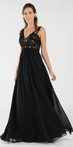 Poly USA | Ed Young 8012 V-Neck Long Dress Empire Appliqued Bodice(Burgundy V Neck Long Formal Dress Empire Waist Appliqued Bodice) 21 Poly USA | Ed Young 8012 V-Neck Long Dress Empire Appliqued Bodice(Burgundy V Neck Long Formal Dress Empire Waist Appliqued Bodice) -Discount Dress Shops 8012 poly usa black side view cb13dd74 1ec8 466a 8f5b 11d3370d0cdf