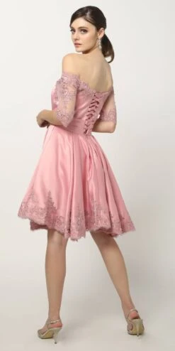 Juliet 804 Short Dress Off-Shoulder With Appliques(Royal Blue Homecoming Short Dress Off Shoulder With Appliques) -Discount Dress Shops 804 juliet rose edf468bc 2c90 4340 9191 893d4f35fd51