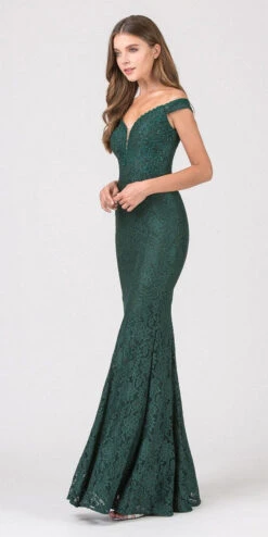 Eureka 8050 Mermaid Style Long Formal Dress Off Shoulder(Burgundy Mermaid Style Long Formal Dress Off Shoulder) -Discount Dress Shops 8050 eureka fashion hunter green