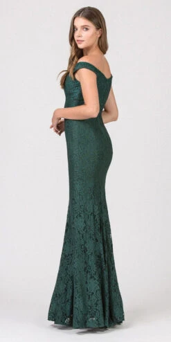 Eureka 8050 Mermaid Style Long Formal Dress Off Shoulder(Burgundy Mermaid Style Long Formal Dress Off Shoulder) -Discount Dress Shops 8050 eureka fashion hunter green back