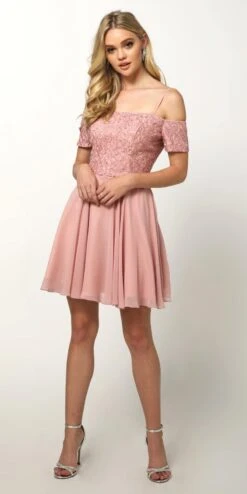 Juliet 814 Short Dress With Cold-Shoulder(White Homecoming Short Dress With Cold Shoulder) -Discount Dress Shops 814 juliet rose 057ee698 70c3 49c4 af9a 970e4df4e1d6