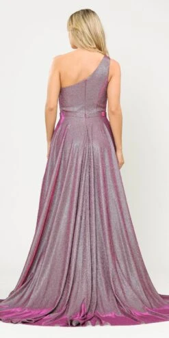 Poly USA | Ed Young 8430 Glitter Knit One-Shoulder Long Dress Pocket(Royal Blue One Shoulder Long Prom Dress With Pockets) -Discount Dress Shops 8430 poly usa magenta back afe5416e 276a 4fda 86a0 5c01fa4532ec
