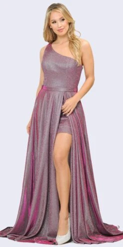 Poly USA | Ed Young 8430 Glitter Knit One-Shoulder Long Dress Pocket(Royal Blue One Shoulder Long Prom Dress With Pockets) -Discount Dress Shops 8430 poly usa magenta 0c4155c5 70a6 4e4f bbc2 c75328c47eb6