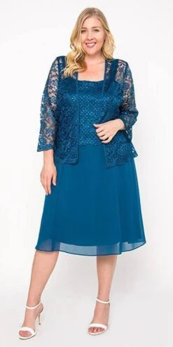 Sally Fashion 8485 Short Mother Of Bride Dress Chiffon Knee Length Lace Jacket(Short Teal Mother Of Bride Dress Chiffon Knee Length Lace Jacket) -Discount Dress Shops 8485 jj fashion teal a062fa57 33ce 48dd 8ec7 e1d4eaac7bee