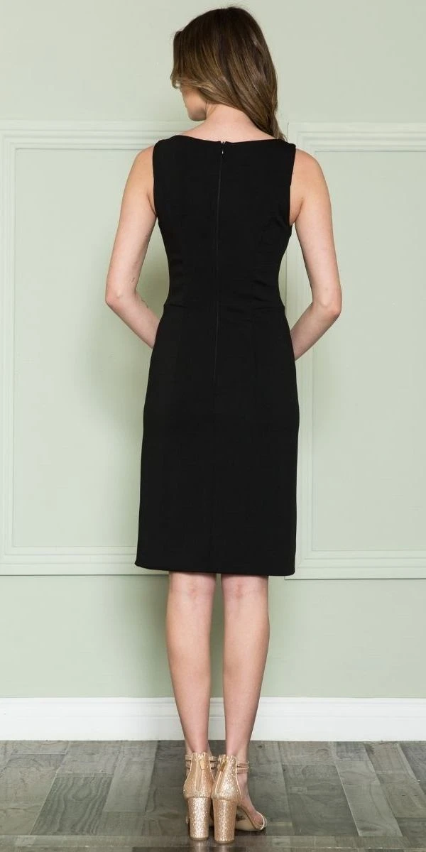 Poly USA | Ed Young 8522 Knee Length Semi-Formal Dress Sleeveless(Poly Usa 8522 Knee Length Semi Formal Dress Sleeveless) 2 Poly USA | Ed Young 8522 Knee Length Semi-Formal Dress Sleeveless(Poly Usa 8522 Knee Length Semi Formal Dress Sleeveless) - Image 2