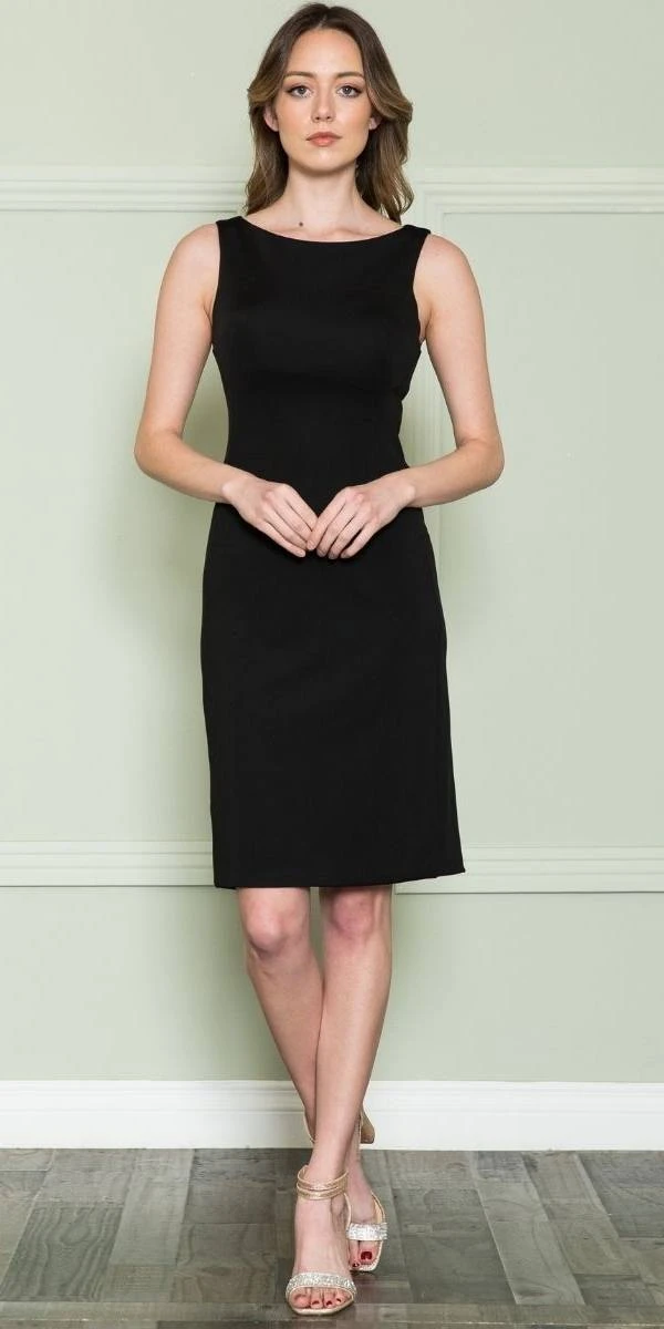 Poly USA | Ed Young 8522 Knee Length Semi-Formal Dress Sleeveless(Poly Usa 8522 Knee Length Semi Formal Dress Sleeveless) 1 Poly USA | Ed Young 8522 Knee Length Semi-Formal Dress Sleeveless(Poly Usa 8522 Knee Length Semi Formal Dress Sleeveless)