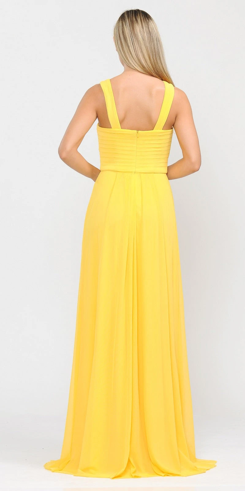 Poly USA | Ed Young 8554 Chiffon A-Line Long Dress Pleated Bodice(Burgundy A Line Long Formal Dress Pleated Bodice) 10 Poly USA | Ed Young 8554 Chiffon A-Line Long Dress Pleated Bodice(Burgundy A Line Long Formal Dress Pleated Bodice) - Image 10