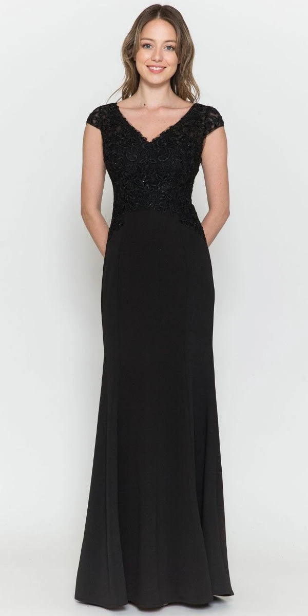 Poly USA | Ed Young 8558 Long Cap Sleeve V-Neck Dress Embroidered Top(Poly Usa 8558 Long Cap Sleeve V Neck Dress Embroidered Top) 8 Poly USA | Ed Young 8558 Long Cap Sleeve V-Neck Dress Embroidered Top(Poly Usa 8558 Long Cap Sleeve V Neck Dress Embroidered Top) - Image 8