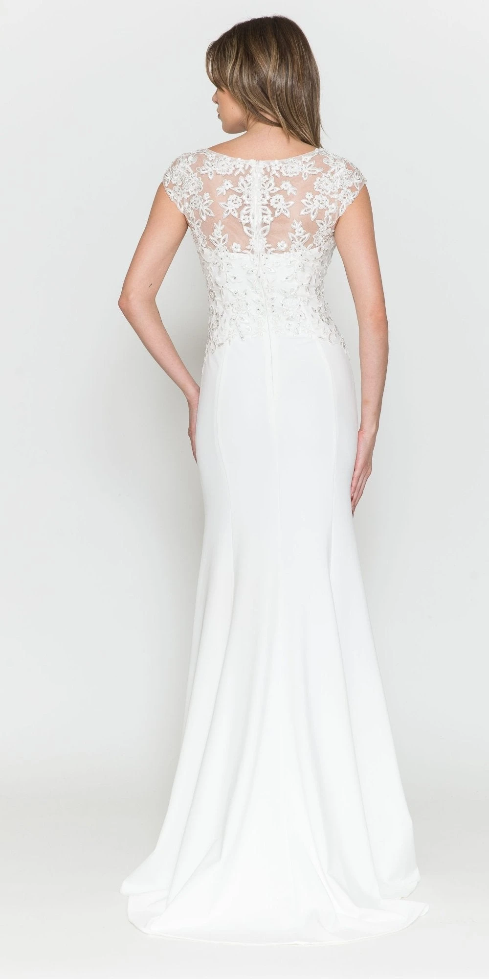 Poly USA | Ed Young 8558 Long Cap Sleeve V-Neck Dress Embroidered Top(Poly Usa 8558 Long Cap Sleeve V Neck Dress Embroidered Top) 6 Poly USA | Ed Young 8558 Long Cap Sleeve V-Neck Dress Embroidered Top(Poly Usa 8558 Long Cap Sleeve V Neck Dress Embroidered Top) - Image 6