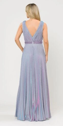 Poly USA | Ed Young 8600 Sleeveless Pleated Glitter Knit Long Dress Beaded Waist(Sleeveless Pleated Long Prom Dress Beaded Waist Black) 13 Poly USA | Ed Young 8600 Sleeveless Pleated Glitter Knit Long Dress Beaded Waist(Sleeveless Pleated Long Prom Dress Beaded Waist Black) -Discount Dress Shops 8600 poly usa lavender back