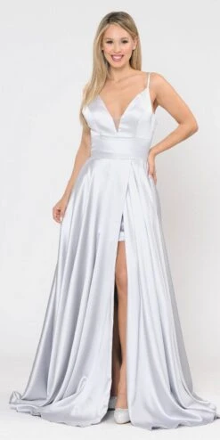 Poly USA | Ed Young 8606 V-Neck Long Romper Prom Satin Dress With Pockets(V Neck Long Romper Prom Dress With Pockets Blue) 21 Poly USA | Ed Young 8606 V-Neck Long Romper Prom Satin Dress With Pockets(V Neck Long Romper Prom Dress With Pockets Blue) -Discount Dress Shops 8606 poly usa silver b813ec7b 58ed 4dec b852 d0dee5a297d7
