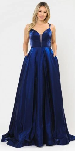 Poly USA | Ed Young 8644 Open-Back Long Prom Dress A-Line With Pockets(Stylish Open Back Long Prom Dress Silver With Pockets) 24 Poly USA | Ed Young 8644 Open-Back Long Prom Dress A-Line With Pockets(Stylish Open Back Long Prom Dress Silver With Pockets) -Discount Dress Shops 8644 poly usa navy blue f4a55d1c e084 4caa a84e 2a6307d6cb13